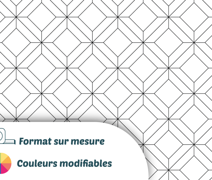 Zoom carreaux hexagone moderne